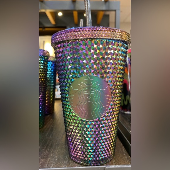 Starbucks Halloween 2023 Oil Slick Rainbow Iridescent Venti Tumbler 16oz - Picture 6 of 7
